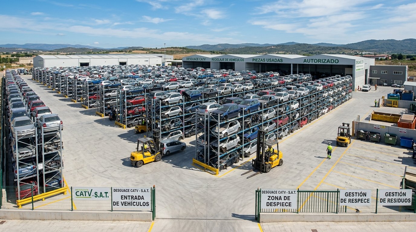 Instalaciones del Desguace Maitino Centro Autorizado CATV de vehículos y reciclaje