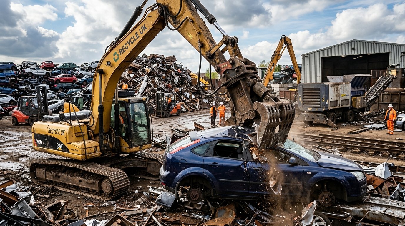 Destrucción y reciclaje de vehículos en desguace CATV